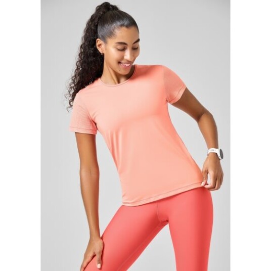 Casall Women's Iconic Tee 36, Pale Coral