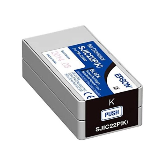 Epson SJIC22P BK blekkpatron - C33S020601 Original - Svart 32,6 ml