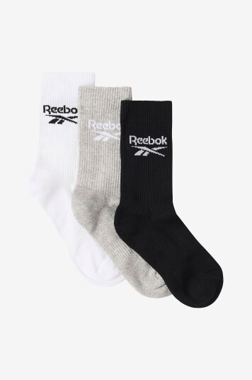 Reebok Performance Sokker Sock Crew With Half 3 pakning Grå Reebok Performance Sokker Sock Crew With Half 3 pakning Grå