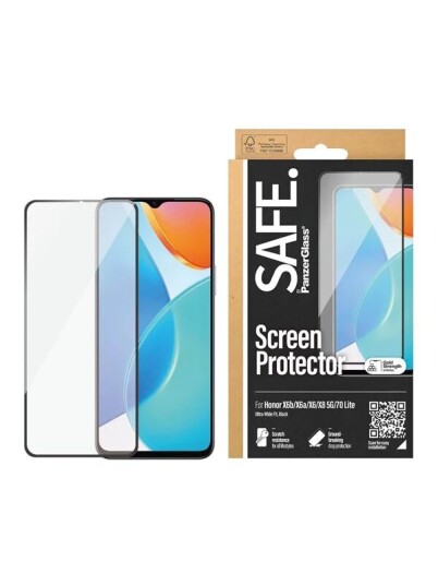 SAFE by PanzerGlass Screen Protector Honor X6A l X6 l X6B 4G l X8 5G l 70 lite | Ultra Wide Fit
