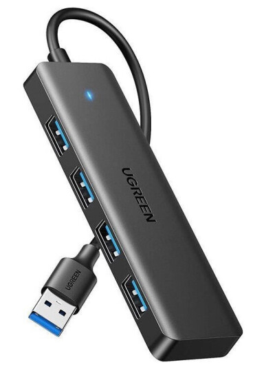Usb Hub Ugreen Adapter Ugreen 4In1 25851 Hub Usb-A Til 4X Usb-A (Svart)