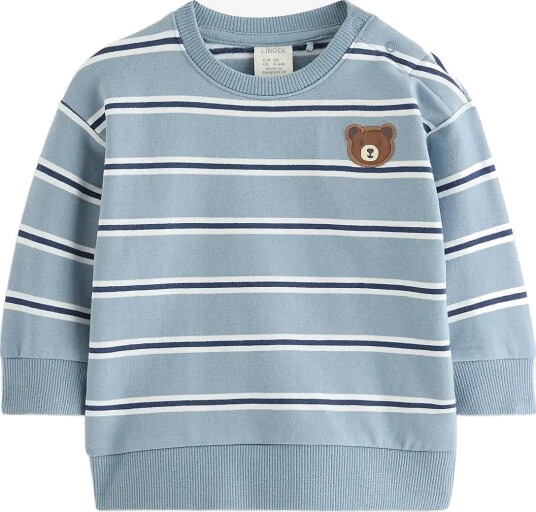 Lindex Sweatshirt With Brushed Inside Blue 74