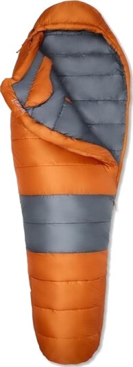 Marmot Trestles Elite Eco 0 Sovepose med Venstre Glidelås Tangelo/Steel Onyx