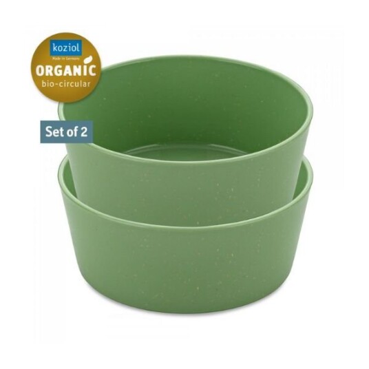 Koziol Connect Bowl 890ml (2 Stk.) - Bladgrønn