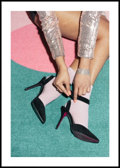 Stylish Heels and Socks Plakat / 100x150