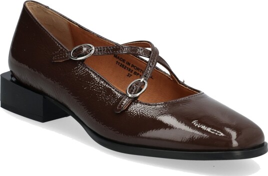 Bianco Biaesther Cross Mary Jane Leather   Brown   41