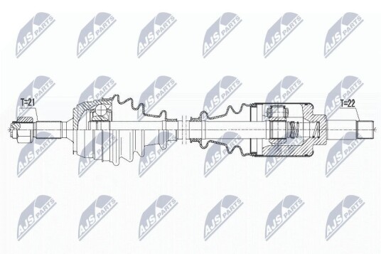 Nty Drivaksel NTY NPW CT 065 Nty Drivaksel NTY NPW CT 065