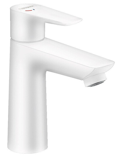 Hansgrohe Talis E servantbatteri 110 Med oppløftventil, Hvit Matt Hansgrohe Talis E servantbatteri 110 Med oppløftventil, Hvit Matt