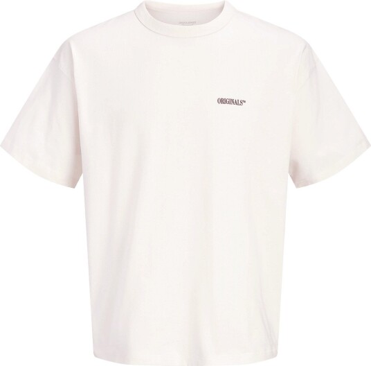 Jack & Jones Jorfrederiksberg Back Tee Ss Cn Ln Cream S