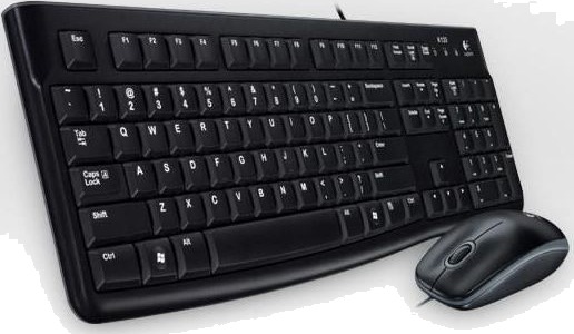 Logitech MK120 Tastatur og Mussett Fransk USB Svart