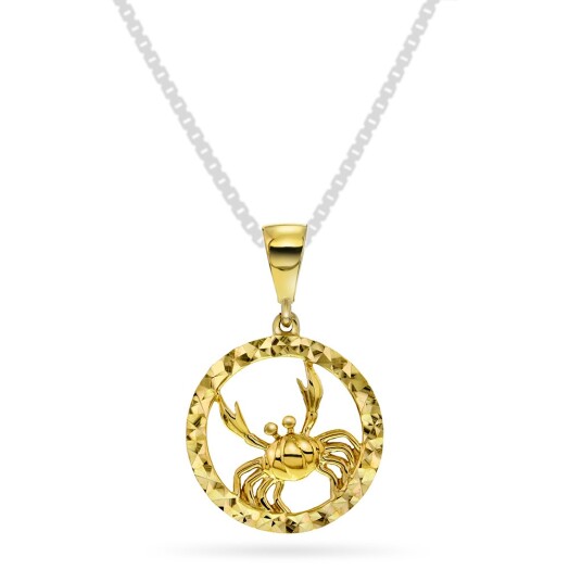 Pan Jewelry, Anheng i 585 gult gull horoskop Krepsen Pan Jewelry, Anheng i 585 gult gull horoskop Krepsen