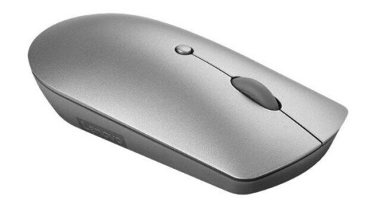 Lenovo 600 Bluetooth Silent Mus med 3 Knapper - Grå Optisk