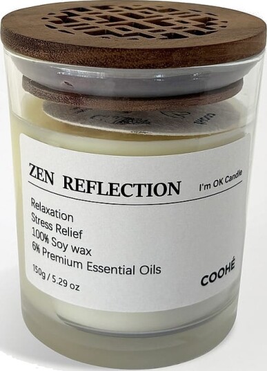 I'M OK Soy Wax Aroma Candle Zen Reflection 150 g I'M OK Soy Wax Aroma Candle Zen Reflection 150 g