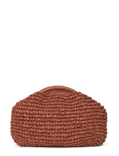 DAY ET Day Summer Crochet Clutch Brown 