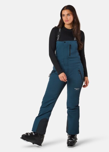 Swedemount Cervinia Bib Pants W Dk. Steel Green/Black 48 Overdragsbukser Swedemount Cervinia Bib Pants W Dk. Steel Green/Black 48 Overdragsbukser