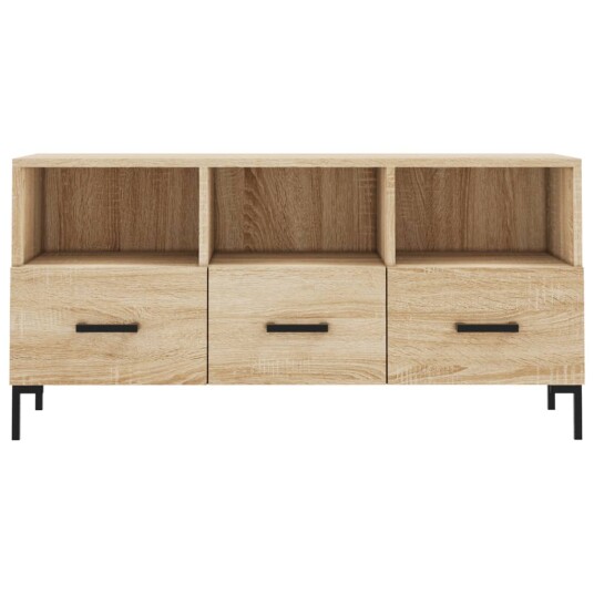 vidaXL TV-benk sonoma eik 102x36x50 cm konstruert tre 8720845944643