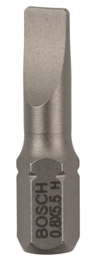 Bosch Skrutrekkerbits, ekstra hard S 0,8x5,5, 25 mm Bosch Skrutrekkerbits, ekstra hard S 0,8x5,5, 25 mm