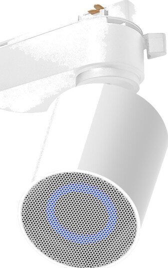 Bluetooth-høyttaler for 1-fase skinner - Hvit, 10W, 1F3W
