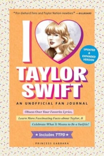 I Love Taylor Swift Updated & Expanded Version An Unofficial Fan Journal
