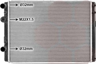 VAN WEZEL 58002249 Radiator motorkjøling