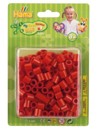 Hama Ironing beads Maxi-Rød record 250pcs.