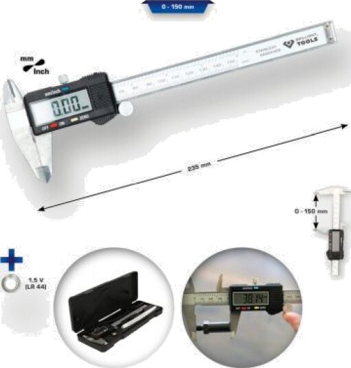 KS TOOLS BT114900 Skyvelære