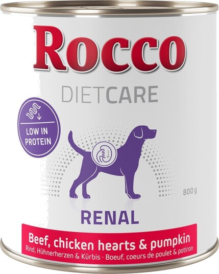 Rocco Diet Care Renal Våtfôr Okse Kyllinghjerte & Gresskar 6x800g