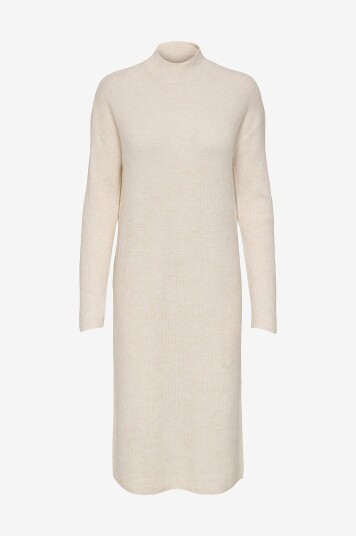 JDY - Kjole jdyLumi Life L/S High Neck Dress - Beige
