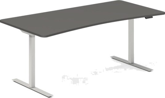 Hæve-Sænkebord Dna, Antracit 1800X800mm Bue 2-Ben/Alugå