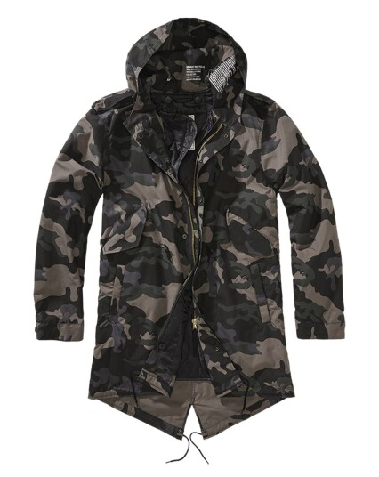 Brandit M51 US Parka Jacka Svart, Oliven, Brun