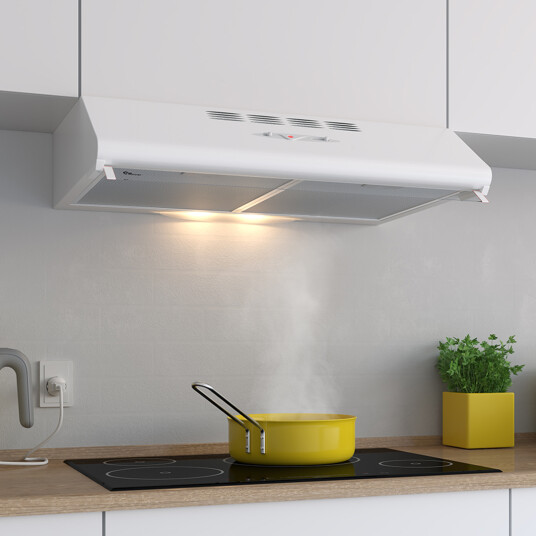Thermex Manchester K501 Kjøkkenvifte 70 cm Vegghengende med Belysning Hvit Thermex Manchester K501 Kjøkkenvifte 70 cm Vegghengende med Belysning Hvit