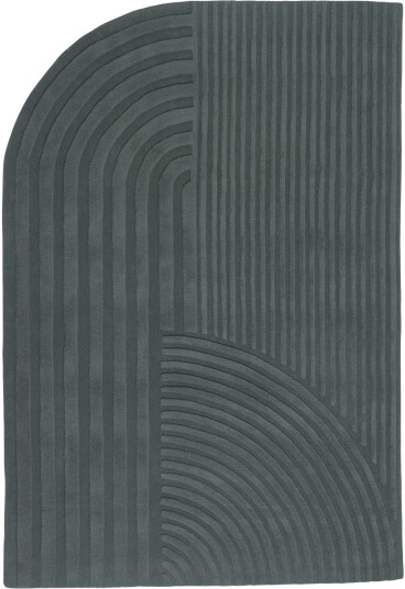 Muuto Relevo Rug 200 X 300 Cm Dark Green Ulltepper Studiopepe Grønn
