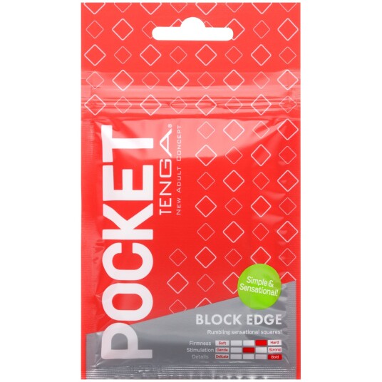 Tenga Pocket Block Edge Masturbator      - Hvit