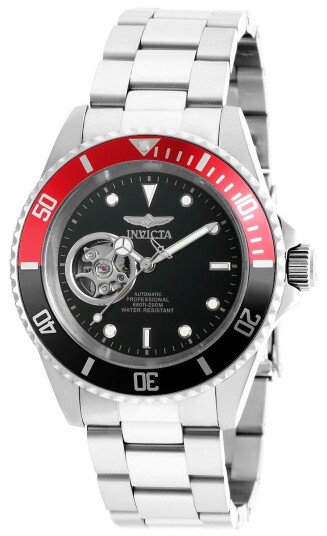Invicta Herreklokke 20435 Pro Diver Sort/Stål Ø40 mm