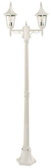 Norlys Rimini Hage Parklampe 402 Ingen, Hvit