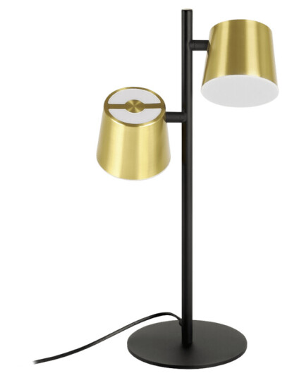 Altamira bordlampe 2 lys Svart/Messing