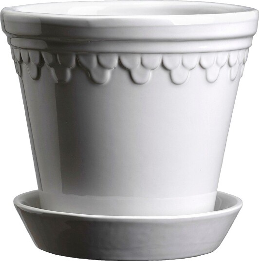Bergs Potter Københavner Glazed Ø 12 cm Sett Hvit