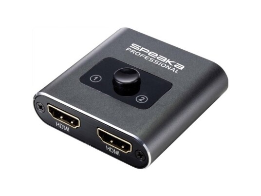 Speaka Professional Sp-Bds-120 1+2 Porte Hdmi-Switch Uhd 4K @ 60 Hz