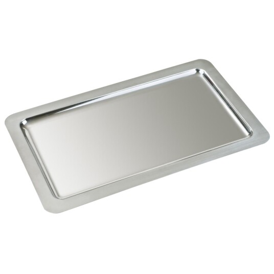 PULSIVA Serveringsbrett GN 1/1 Calvis; Størrelse GN 1/1, 53x32.5 cm (LxB); Sølvfarge; Rektangulær
