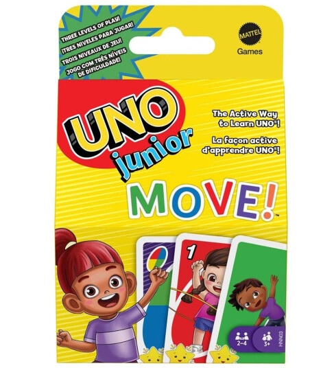 UNO Junior Move! Aktivt Barnespill med Bevegelse UNO Junior Move! Aktivt Barnespill med Bevegelse
