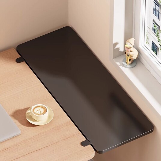 Skrivebordsforlengelse 40x20cm Svart
