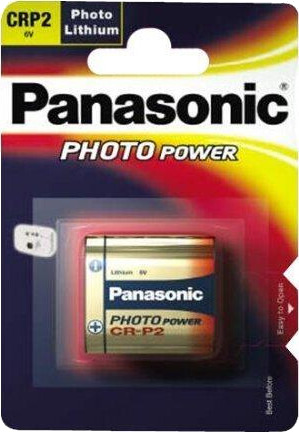 Panasonic CR-P2 Kamerabatteri 1400 mAh Lithium 6V Panasonic CR-P2 Kamerabatteri 1400 mAh Lithium 6V