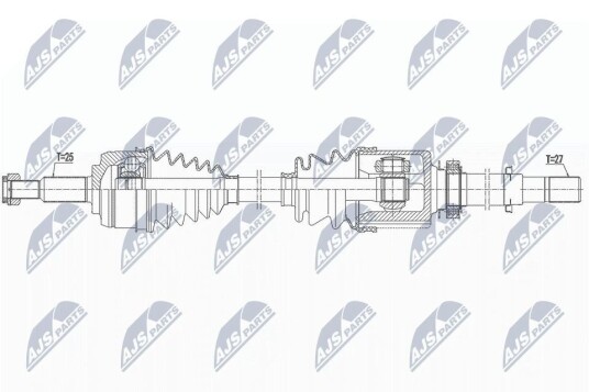 Nty Drivaksel NTY NPW RE 163