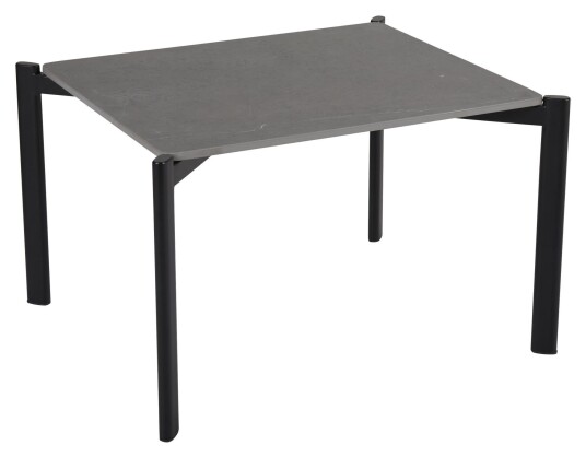 Brafab Hallavara Loungebord, Metall, 56x66, Sort