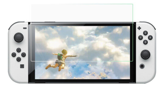 INCOVER Nintendo Switch OLED Arc Edge Skjermbeskytter i Herdet Glass - Gjennomsiktig