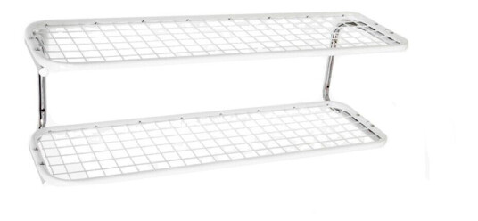 Essem Design Classic 650 skohylle hvit/krom, 2 niv?er, 110 cm Essem Design Classic 650 skohylle hvit/krom, 2 niv?er, 110 cm