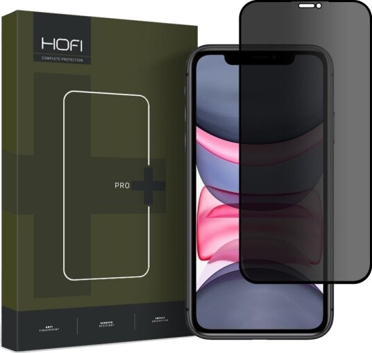 HOFI iPhone 11 / XR Hofi Glass Pro+ Skjermbeskyttelse med Privacy - Case Friendly - Gjennomsiktig HOFI iPhone 11 / XR Hofi Glass Pro+ Skjermbeskyttelse med Privacy - Case Friendly - Gjennomsiktig