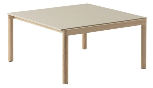 Muuto Couple 2 Plain salongbord 80 x 84 x 40 cm Sand-oak