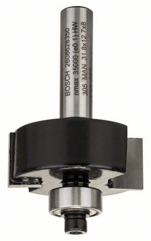 Bosch Falsfres 8 mm med hardmetall og styrekulelager for trebearbeiding