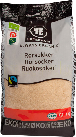 Urtekram Rørsukker Max Havelaar 500g